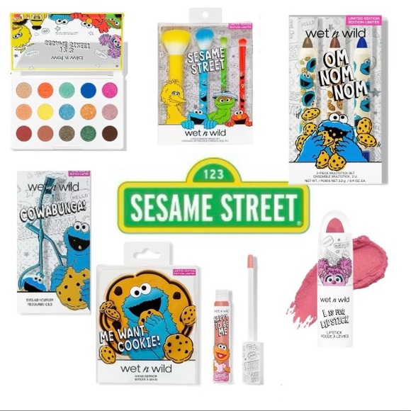 Wet N Wild Sesame Street Makeup Collection 7 pieces - Picture 1 of 1